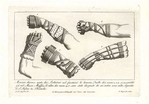 ancient boxing metal inserts|boxing gloves ancient art.